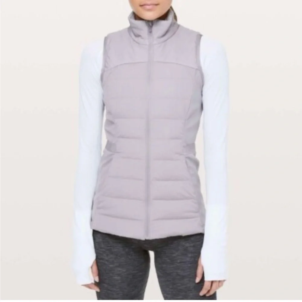 Lululemon Down For It All Gray Puffer Vest